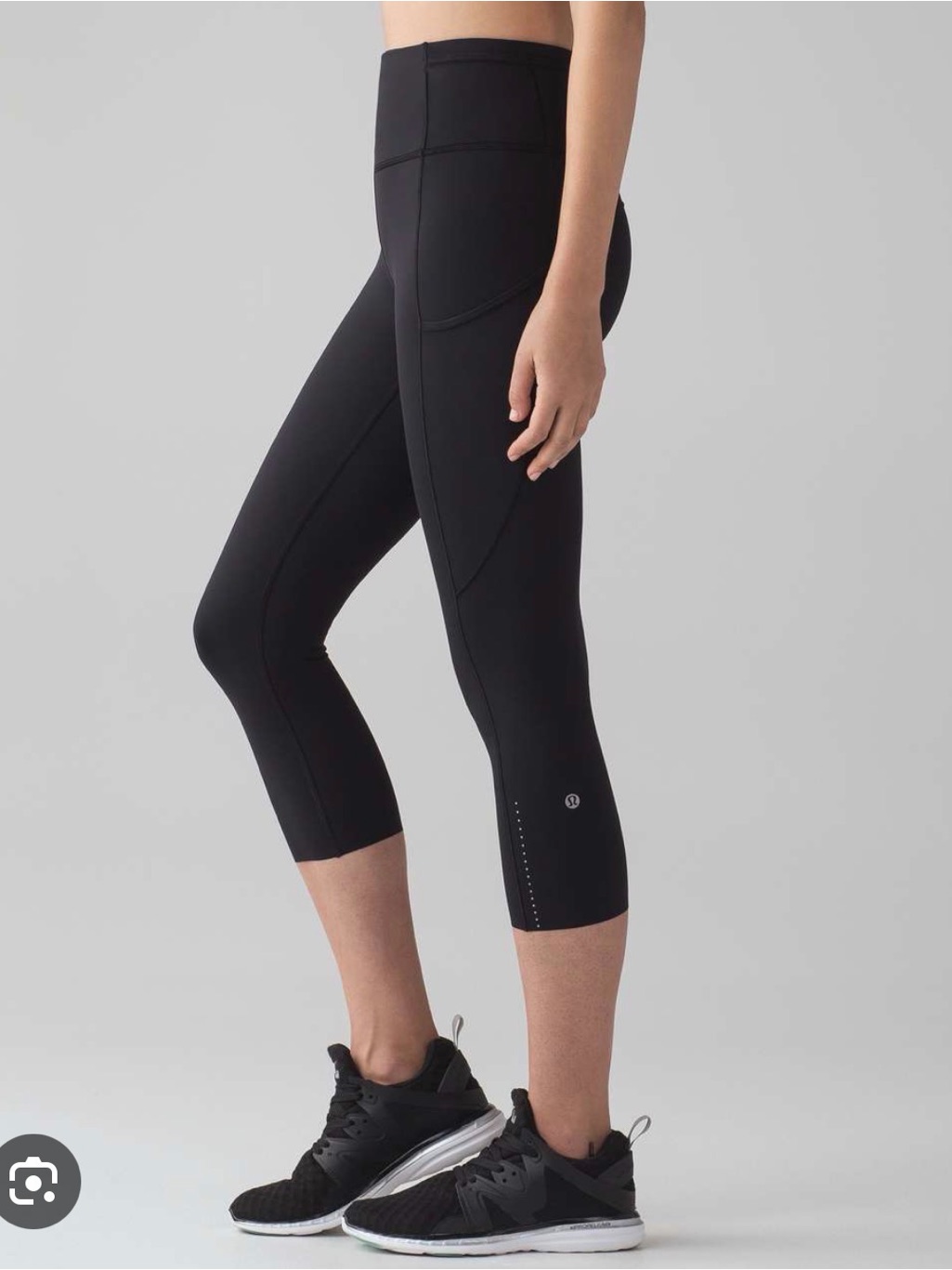 Lululemon Fast And Free Black Capris Size 4